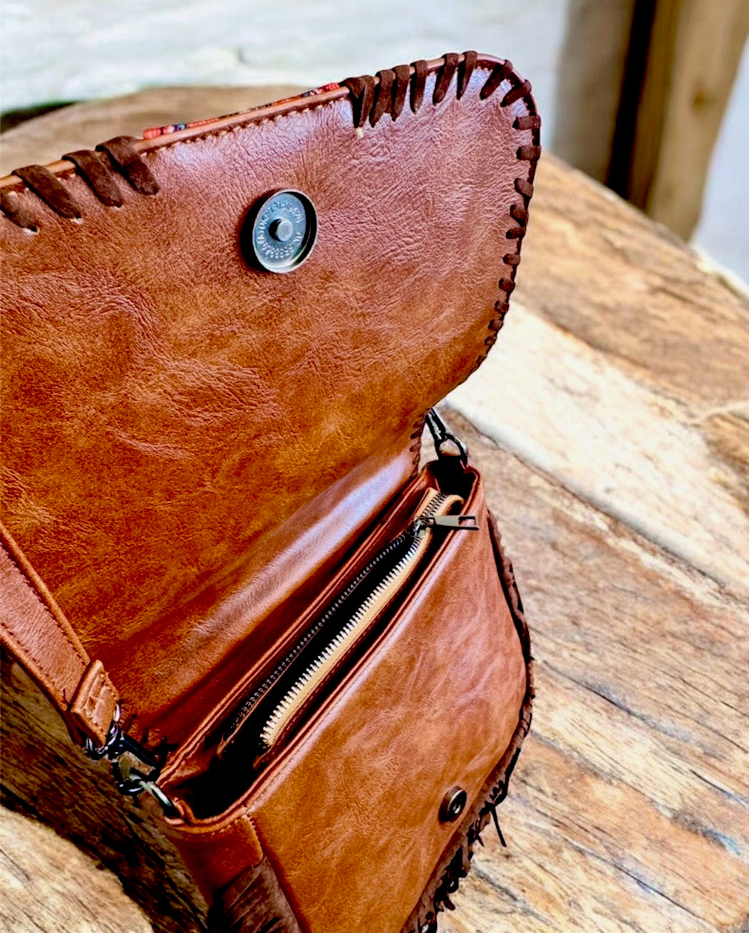 Western Fringe Bag - Burnt Orange