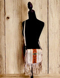 Western Fringe Bag - Light Gray