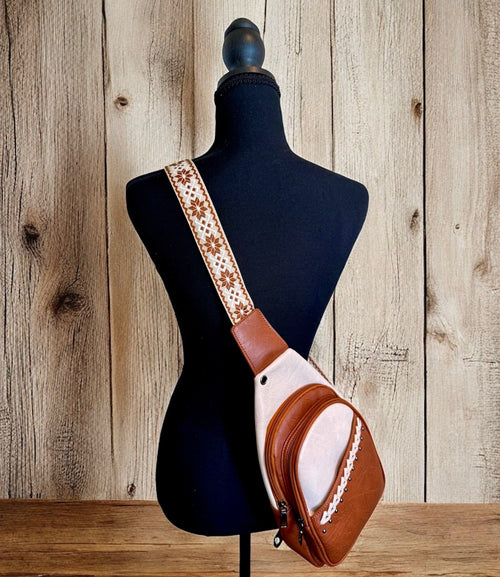 Boho Sling Bag - Brown
