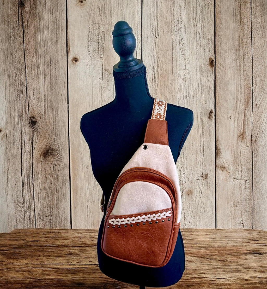 Boho Sling Bag - Brown