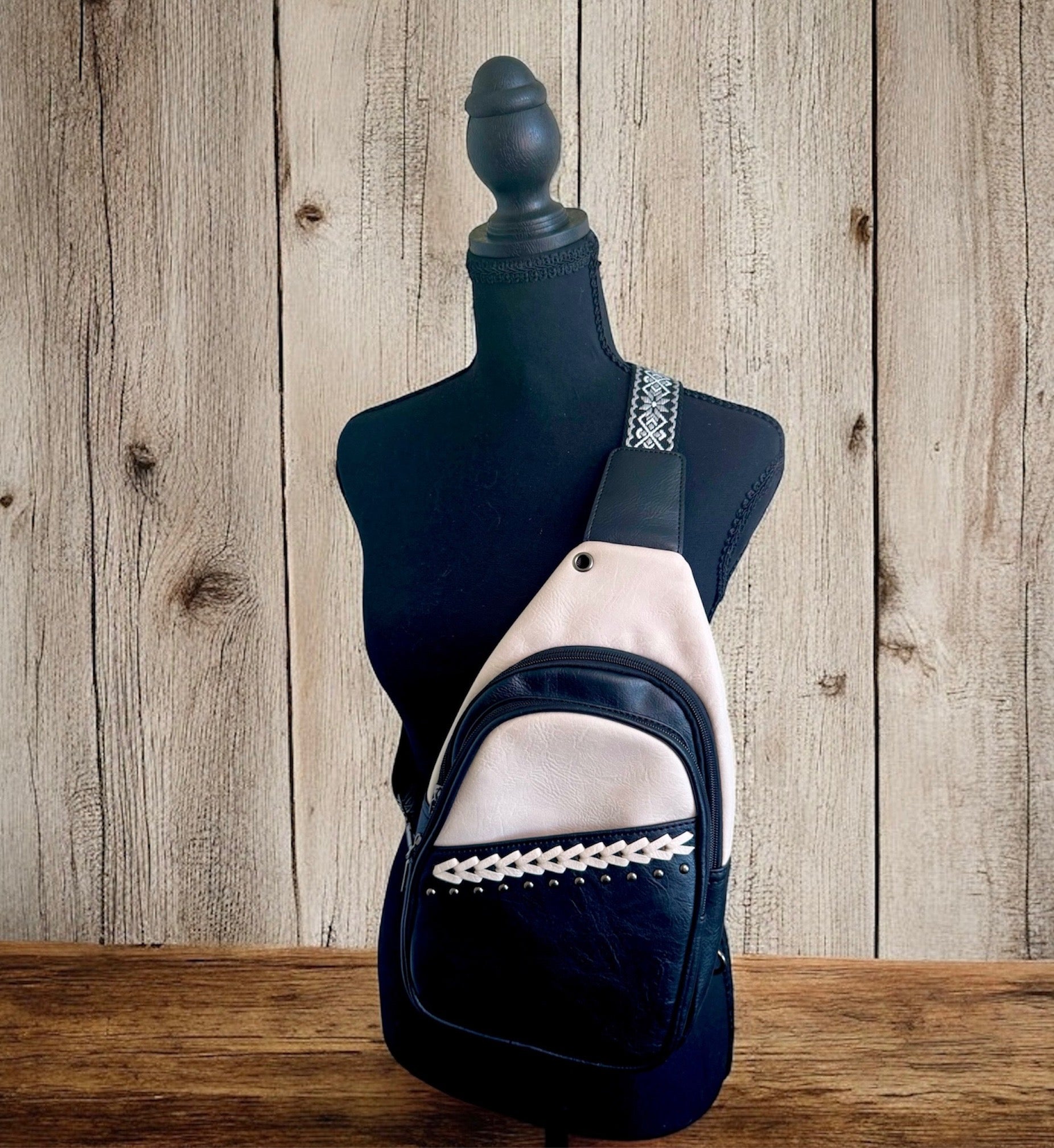 Boho Sling Bag - Black
